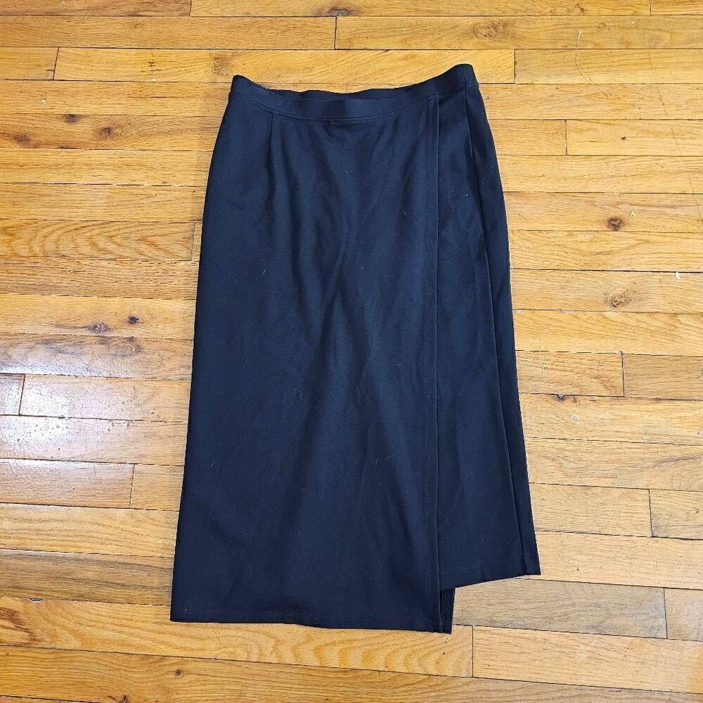 Betabrand Black Ponte Skirt Pants Medium Petite